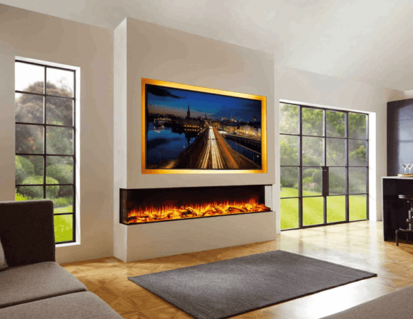 The DEEP i-Range Ecoflame Electric Fire combine beauty with ultra-realistic, chunkier log sets and hypnotic bright white flame setting
